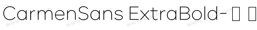 CarmenSans ExtraBold字体转换